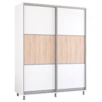 Шкаф Mobildor-Lux ARON P K 180 x 60см x 210 / ЛДСП / Белый