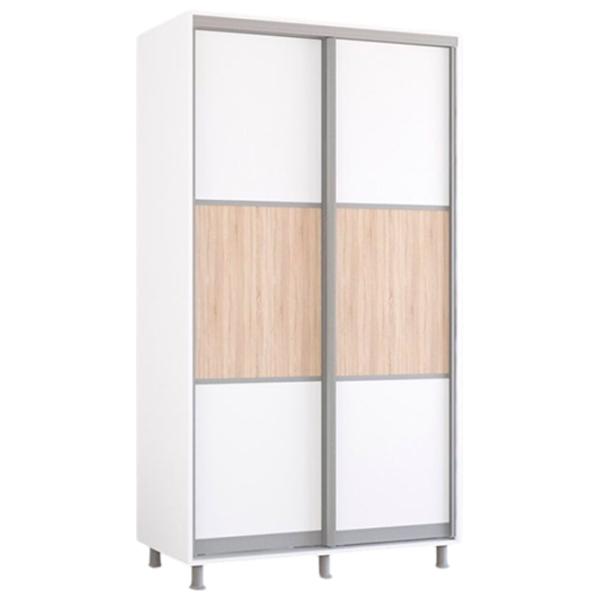 Dulap Mobildor-Lux Aron S K 110 x 60 x 200 / PAL / Alb photo 1