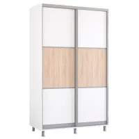 Dulap Mobildor-Lux Aron S K 140 x 60 x 200 / PAL / Alb