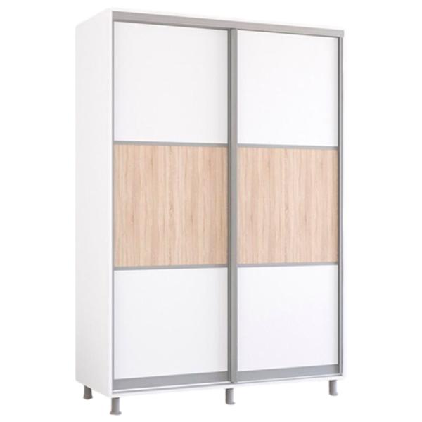 Dulap Mobildor-Lux Aron S K 150 x 60 x 200 / PAL / Alb photo 1