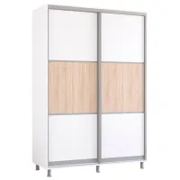 Dulap Mobildor-Lux Aron S K 150 x 60 x 200 / PAL / Alb