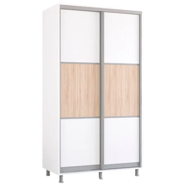 Dulap Mobildor-Lux Aron S K 120 x 60 x 210 / PAL / Alb photo 1
