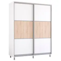 Dulap Mobildor-Lux Aron S K 180 x 60 x 210 / PAL / Alb