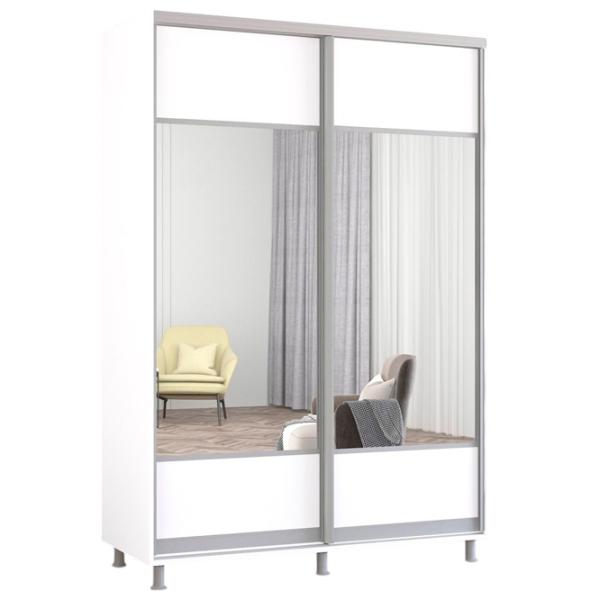 Шкаф Mobildor-Lux Aron 160 x 60см x 200 / ЛДСП / White photo 1