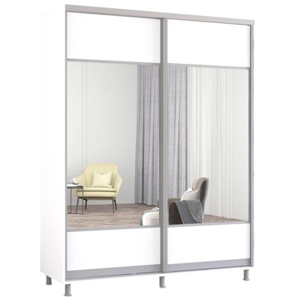 Шкаф Mobildor-Lux Aron 170 x 60см x 200 / ЛДСП / White photo 1