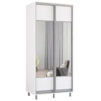 Dulap Mobildor-Lux Aron 100 x 60 x 210 / PAL / White