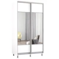 Шкаф Mobildor-Lux Aron 130 x 60см x 210 / ЛДСП / White
