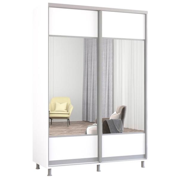 Шкаф Mobildor-Lux Aron 160 x 60см x 210 / ЛДСП / White photo 1