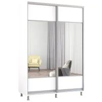 Шкаф Mobildor-Lux Aron 160 x 60см x 210 / ЛДСП / White