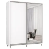 Шкаф Mobildor-Lux Aron 170 x 60см x 210 / ЛДСП / White