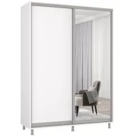 Шкаф Mobildor-Lux Aron 160 x 60см x 240 / ЛДСП / White