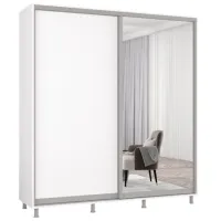 Шкаф Mobildor-Lux Aron 190 x 60см x 240 / ЛДСП / White