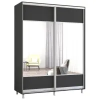 Шкаф Mobildor-Lux Aron 170 x 60см x 200 / ЛДСП / Antracit