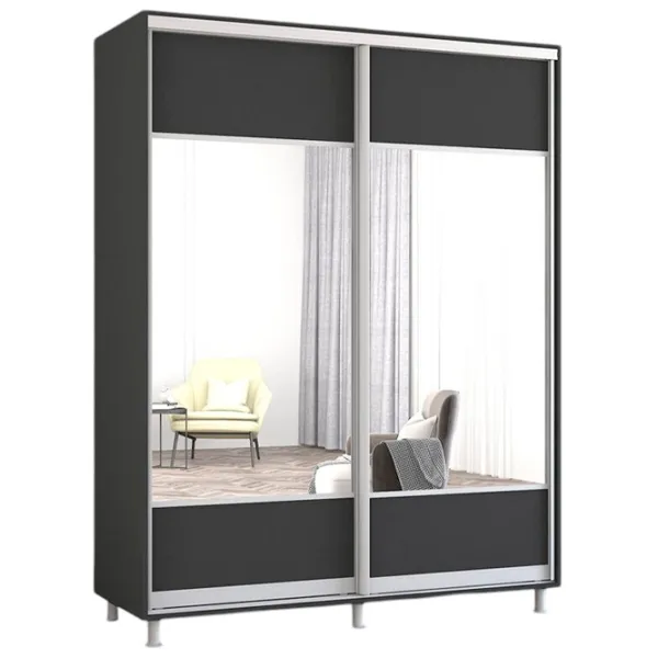 Dulap Mobildor-Lux Aron 160 x 60 x 230 / PAL / Antracit photo 1