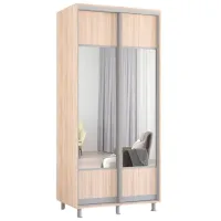 Шкаф Mobildor-Lux Aron 100 x 60см x 200 / ЛДСП / Antracit