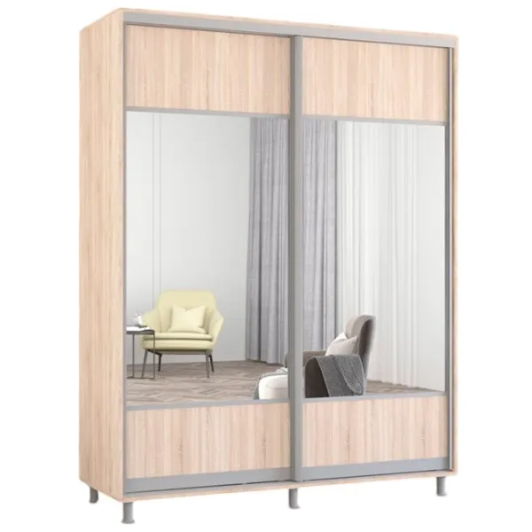 Шкаф Mobildor-Lux Aron 180 x 60см x 230 / ЛДСП / Sonoma photo 1