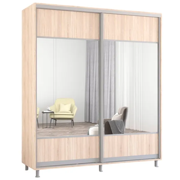 Шкаф Mobildor-Lux Aron 220 x 60см x 210 / ЛДСП / Sonoma photo 1