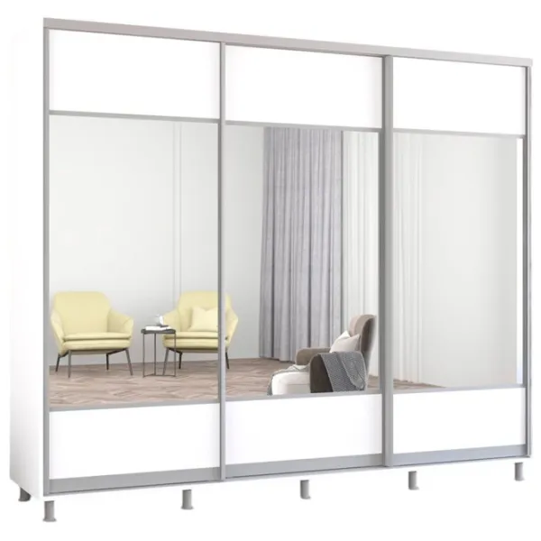 Dulap Mobildor-Lux Aron 260 x 60 x 200 / PAL / White photo 1