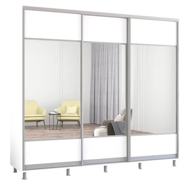 Шкаф Mobildor-Lux Aron 240 x 60см x 230 / ЛДСП / White photo 1