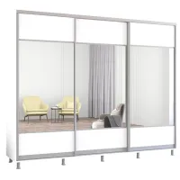 Шкаф Mobildor-Lux Aron 270 x 60см x 240 / ЛДСП / White