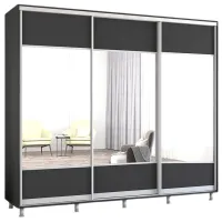 Шкаф Mobildor-Lux Aron 240 x 60см x 240 / ЛДСП / Antracit