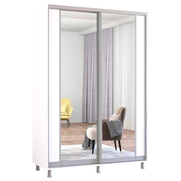 Шкаф Mobildor-Lux Aron K2 160 x 60см x 200 / ЛДСП / Белый photo 1