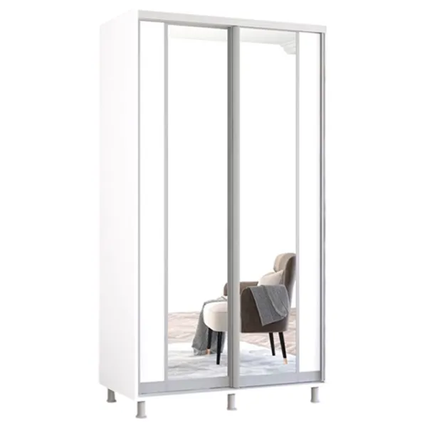 Dulap Mobildor-Lux Aron K2 110 x 60 x 230 / PAL / Alb photo 1