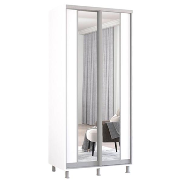 Шкаф Mobildor-Lux Aron K2 100 x 60см x 240 / ЛДСП / Белый photo 1