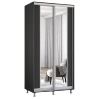 Шкаф Mobildor-Lux Aron K2 110 x 60см x 200 / ЛДСП / Antracit