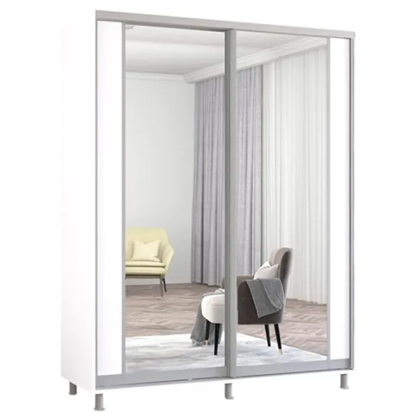 Dulap Mobildor-Lux ARON S K2 160 x 60 x 200 / PAL / Alb photo 1