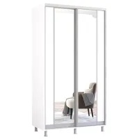 Шкаф Mobildor-Lux ARON S K2 130 x 60см x 240 / ЛДСП / Белый