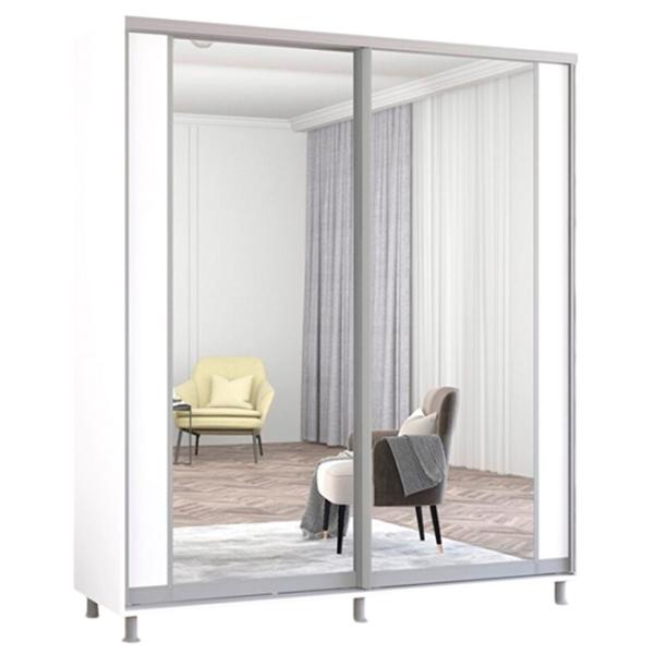 Dulap Mobildor-Lux ARON S K2 190 x 60 x 210 / PAL / Alb photo 1