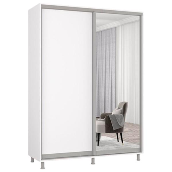 Dulap Mobildor-Lux Aron 150 x 60 x 220 / PAL / Alb photo 1