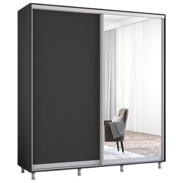 Dulap Mobildor-Lux Aron 190 x 60 x 200 / PAL / Antracit photo 1