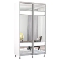 Шкаф Mobildor-Lux Aron K3 110 x 60см x 200 / ЛДСП / Белый