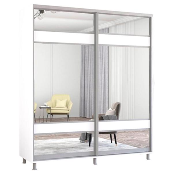 Шкаф Mobildor-Lux Aron K3 190 x 60см x 210 / ЛДСП / Белый photo 1