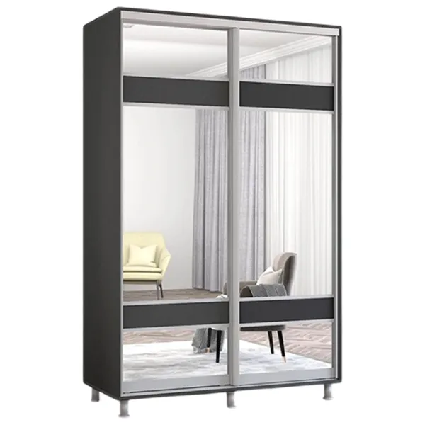 Dulap Mobildor-Lux Aron K3 130 x 60 x 240 / PAL / Antracite photo 1