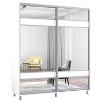 Шкаф Mobildor-Lux ARON P 200 x 60см x 240 / ЛДСП / Белый