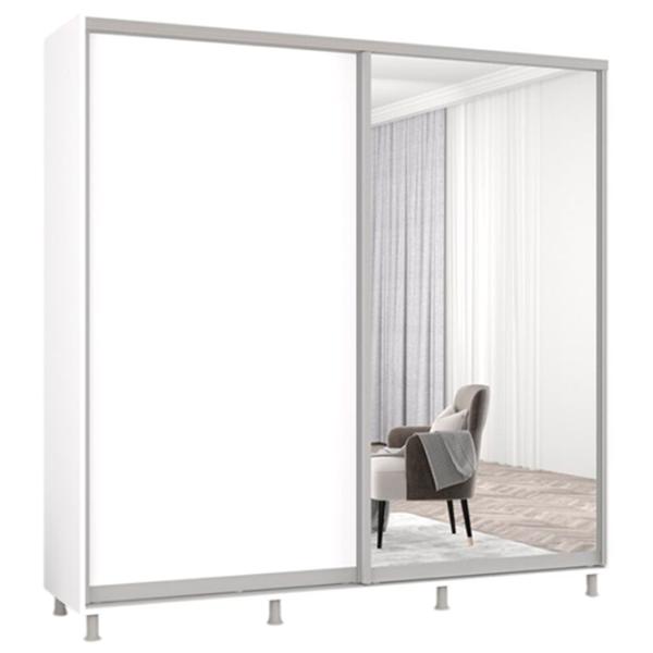 Шкаф Mobildor-Lux Aron 210 x 60см x 200 / ЛДСП / Белый photo 1