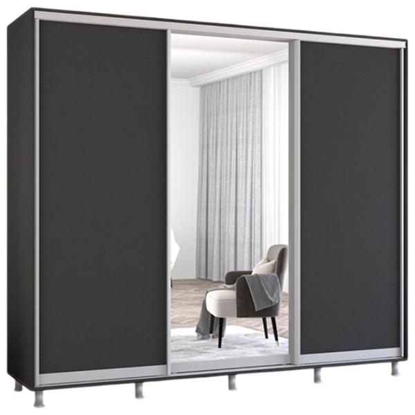 Шкаф Mobildor-Lux Aron 240 x 60см x 220 / ЛДСП / Antracit photo 1