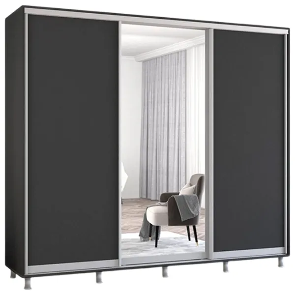 Dulap Mobildor-Lux Aron 260 x 60 x 220 / PAL / Antracit photo 1
