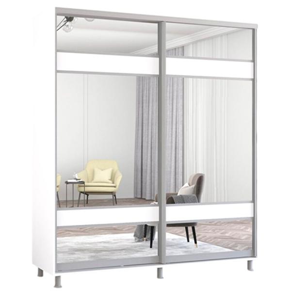 Шкаф Mobildor-Lux Aron K3 200 x 60см x 200 / ЛДСП / Белый photo 1