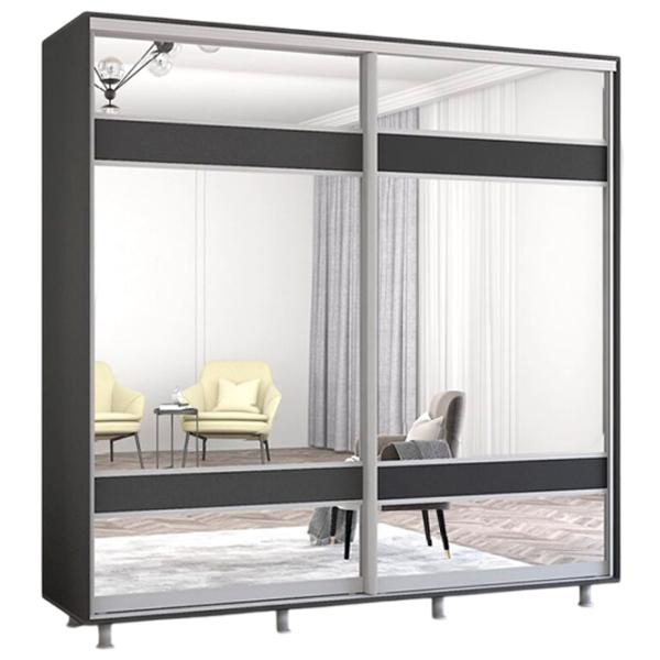 Шкаф Mobildor-Lux Aron K3 230 x 60см x 210 / ЛДСП / Антрацит photo 1