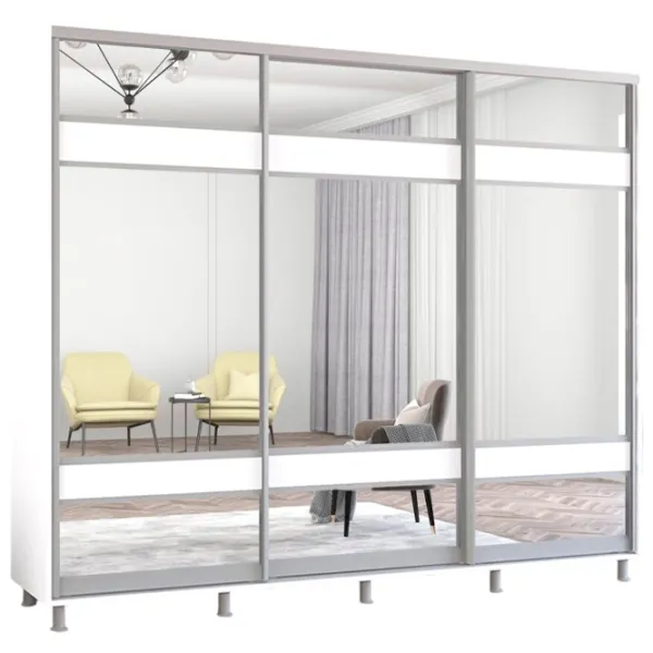 Dulap Mobildor-Lux Aron K3 260 x 60 x 210 / PAL / White photo 1