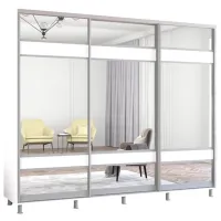Шкаф Mobildor-Lux Aron K3 260 x 60см x 240 / ЛДСП / White
