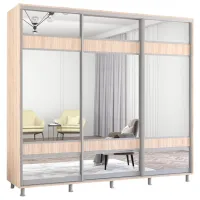 Dulap Mobildor-Lux Aron K3 250 x 60 x 220 / PAL / Stejar Sonoma