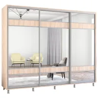 Шкаф Mobildor-Lux Aron K3 270 x 60см x 230 / ЛДСП / Дуб Сонома