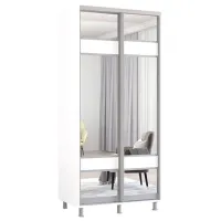 Dulap Mobildor-Lux ARON S 100 x 60 x 230 / PAL / Alb