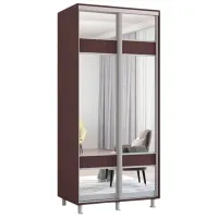Шкаф Mobildor-Lux ARON S 100 x 60см x 210 / ЛДСП / Венге