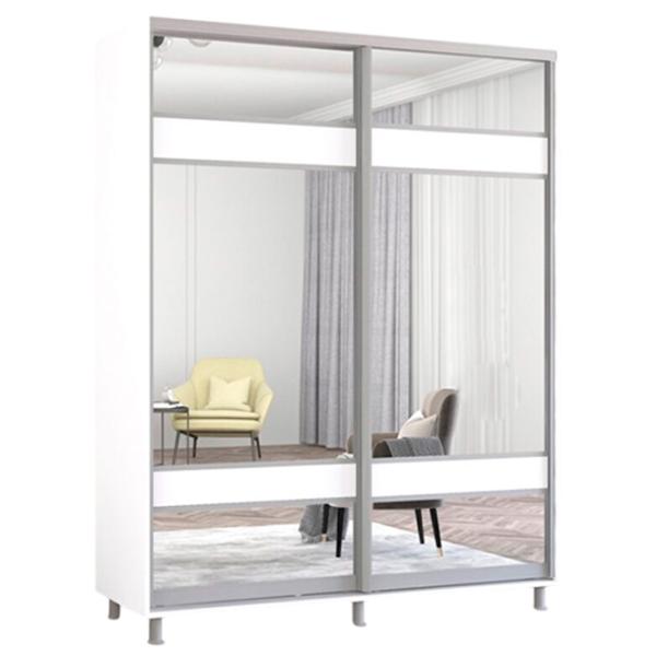 Шкаф Mobildor-Lux ARON S 190 x 60см x 230 / ЛДСП / Белый photo 1